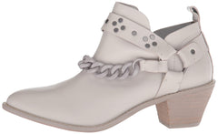 Kelsi Dagger Karma Bone Leather Pull-on Pull-On Pointed Toe Western Ankle Bootie