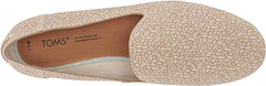 Toms Darcy Natural Mini Leopard Printed Suede Almond Toe Slip On Fashion Flats