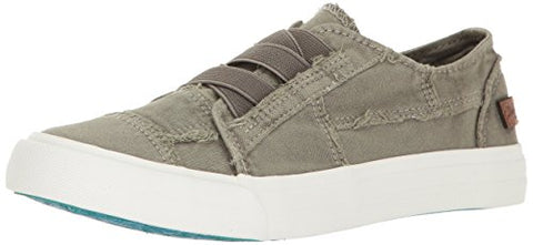 Blowfish Malibu Marley Steel Grey Color Washed Canvas Slip On Fashion Sneaker