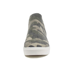 Soda Diana Camouflage Slip On Rounded Toe Elastic Gore Insets Fashion Sneaker