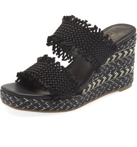 Cecelia New York Lady Platform Sandals Slip On Open Toe Heel Wedge Sandals
