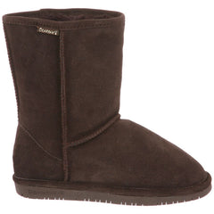 Bearpaw Women's Emma Short Chocolate Suede Fur Lined  Winter Boots