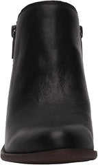 Lucky Brand Basel Black/Black Design  Low Cut Fashion Designer Zipper Ankle Booties