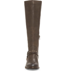 Lucky Brand Women's KARESI Equestrian Boot, Storm KNee High Riding Boots