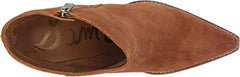 Sam Edelman Jane Frontier Brown Leather Pointed Toe Block Heel Western Bootie