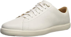 Cole Haan Grand Crosscourt II White Leather Fashion Lace-up Sneakers-Wide