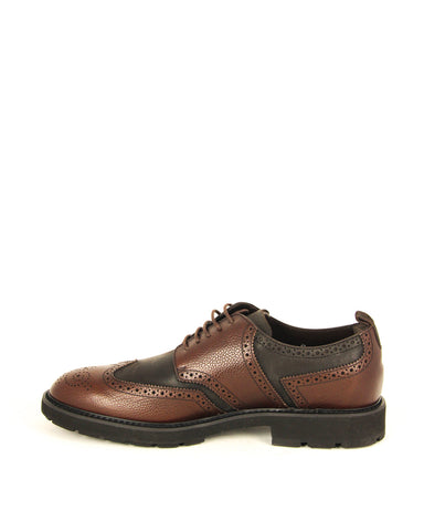 Tod's Men's Derby Caffe Shoes Leather Oxfords Lace Up Brown Lug Sole Elegant Shoes