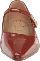 Sam Edelman Jene Copper Mary Jane Button Vamp Strap Pointed Toe Low Heel Flats