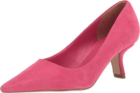 Sam Edelman Bianka Dahlia Pink Pointed Toe Kitten Heel Slip On Fashion Pumps