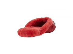 Jessica Simpson Tracee2 Intense Red Cozy Jewel Round Toe Slip On Flat Slippers