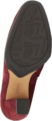 Vince Camuto TAPLEY Burgundy Stretch Suede Rounded Toe Over the Knee Dress Boot