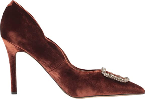 Sam Edelman Harriett Warm Copper Pointed Toe Slip On Stiletto Heel Fashion Pumps