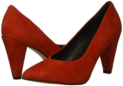 Lust For Life Women's Cambridge Cone Heel Pointed Toe Dress Retro Pumps Red