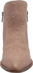 Lucky Brand Tayti Taupe Casual Pointed Toe Western Low Block Heeled Booties