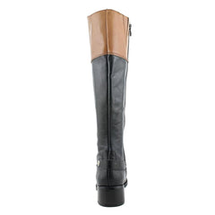 Franco Sarto Women's Chip Wide Calf Tall Riding Leather Boot (5.5)