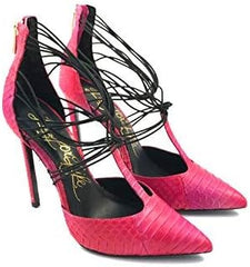 Lust For Life Locust High Heel Pointed Toe Strappy High Heel Dress Caged Pumps
