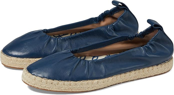 Cole Haan Cloudfeel Seaboard Blue Wing Teal Leather Espadrilles Ballet Loafers