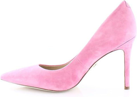Sam Edelman Hazel Confetti Pink Suede Stiletto Heeled Slip On Pointed Toe Pumps