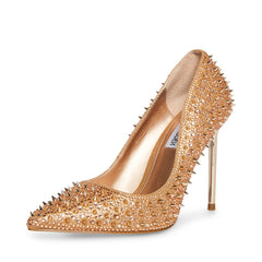 Steve Madden Various Rose Gold Sexy Stiletto Rhinestone Embellished Dress Pumps