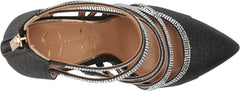 Jessica Simpson Parminda 2 Black Pointed Toe Stiletto Heel Strappy Fashion Pumps