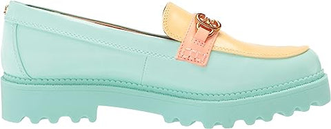 Circus By Sam Edelman Deana Mint Multi Chain Link Round Toe Slip On Loafers
