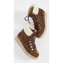 Sam Edelman Franc Lace-up Round-toe Hiker Ankle Boot Toffee Brown Lace Up Bootie