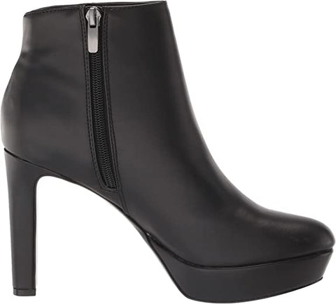 Nine West Glow Up3 Black2 Almond Toe Stiletto Heel Platform Fashion Ankle Boots