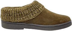 Clarks knitted Collar Winter Clog Slippers SAGE (11, SAGE)