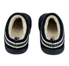 Clarks Indoor and Outdoor Black Slipper Cozy Wool Mule Slip-On Fur Lined Clogs