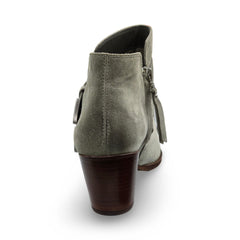 Sam Edelman Windsor Seafoam Suede Pointy Toe Block Heel Leather Western Boots W