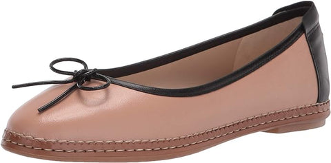 Cole Haan Cloudfeel All Day Ballet Brush Sheep Leather Rounded Toe Slip On Flats