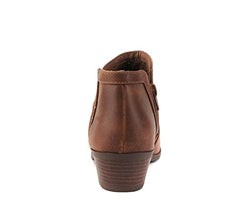 Soda Chance Closed Toe Multi Strap Ankle Block Heel Open Side Fashion Bootie Cognac Pu Chance (11, Cognac Pu Chance)