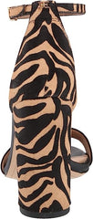 Sam Edelman Yaro New Tiger Block Heel Ankle Strap Open Toe Dress Heeled Sandals