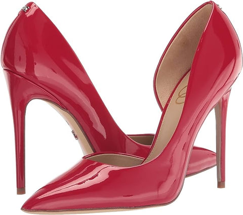 Sam Edelman Delores Ruby Red Pointed Toe Stiletto Heel Slip On Fashion Pumps