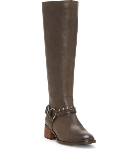 Lucky Brand Women's KARESI Equestrian Boot, Storm KNee High Riding Boots