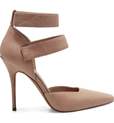 Jessica Simpson Cassiya Natural Nude Pointed Toe Strappy High Heeled Pumps