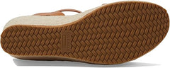 Cole Haan Cloudfeel Espadrille Link Brown Open Toe Ankle Strap Wedge Heel Sandal