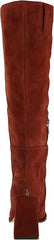 Sam Edelman Issabel Warm Chestnut Squared Toe Block Heel Fashion Knee High Boots