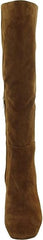 Sam Edelman Clarem Brown Suede Block Heel Almond Toe Knee High Fashion Boots