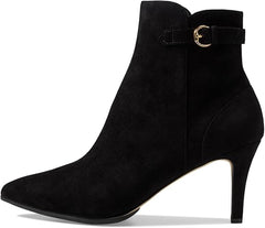 Cole Haan Grand Ambition Vesper Black Suede Stiletto Heel Pointed Toe Booties