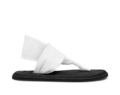 Sanuk Yoga Sling 2 White Slip On Lightweight Ankle Strap Cushioned Sandals