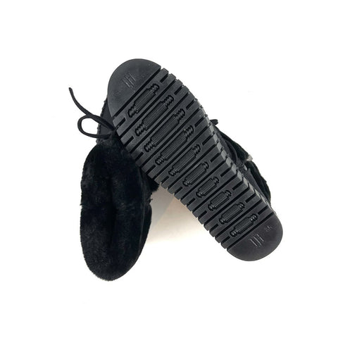 Ilse Jacobsen Tulip 6072 Stitching Details Super-Soft Faux Fur Boots Black