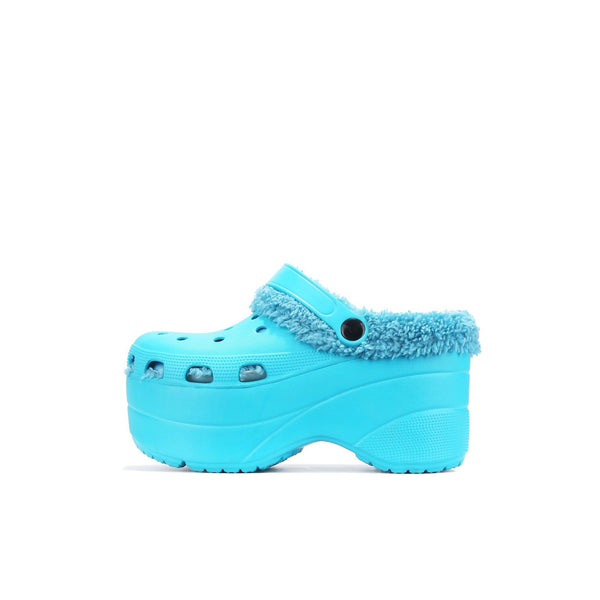 Cape Robbin Gardener-3 Platform Clogs Fashion Comfortable Slippers TEAL (9, TEAL)