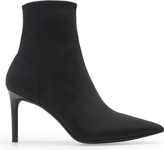 Jeffrey Campbell Nixie Black Neoprene Stiletto Heel Pointed Toe Fashion Boots
