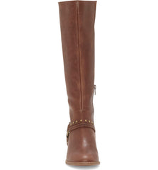 Lucky Brand KARESI Equestrian Boot Soil Brown Leather Knee High Riding Boots