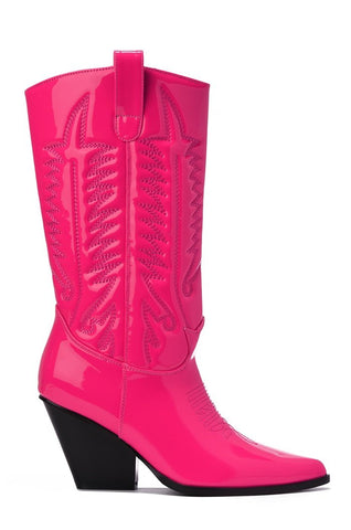 Cape Robbin Southern Belle Western Tall Shaft Pointed Toe Block Heel Cowboy Boots