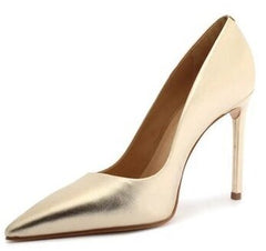 Schutz Lou Platina Slip On Pointed Toe Slimmed-Down Stiletto Heeled Pumps