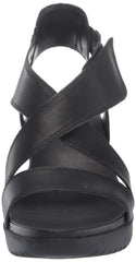 Aerosoles Women's Bloom Wedge Platform Soft Leather Flatform Strappy Sandal Shoe