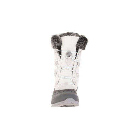 KAMIK MOMENTUM-3 Snow Seam-Sealed Waterproof Plush Faux-Fur Collar Boots WHITE