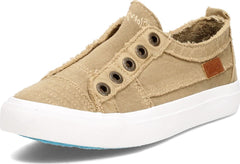 Blowfish Malibu Play Desert Khaki Color Washed Jersey Slip On Comfort Sneaker